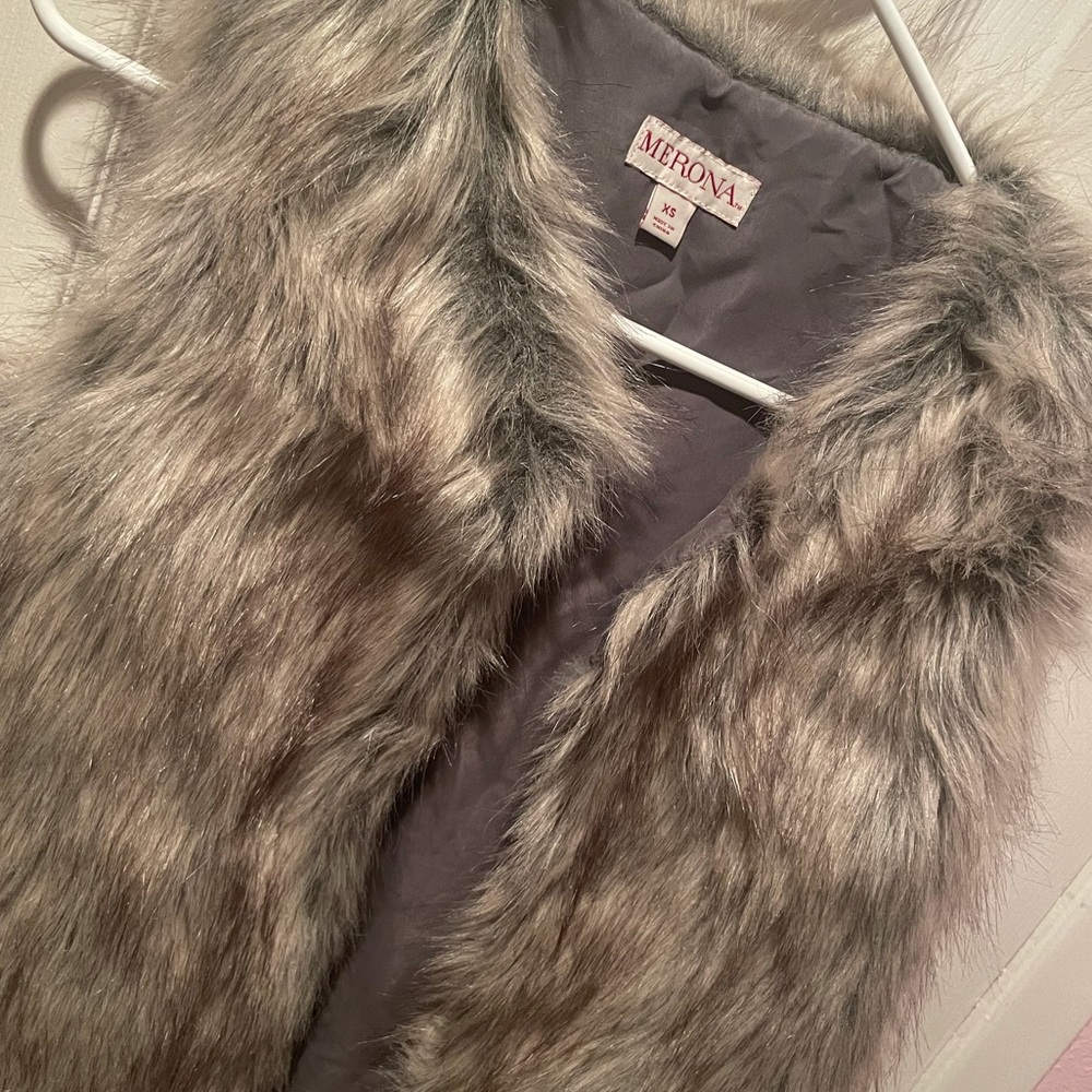 Merona fur vest